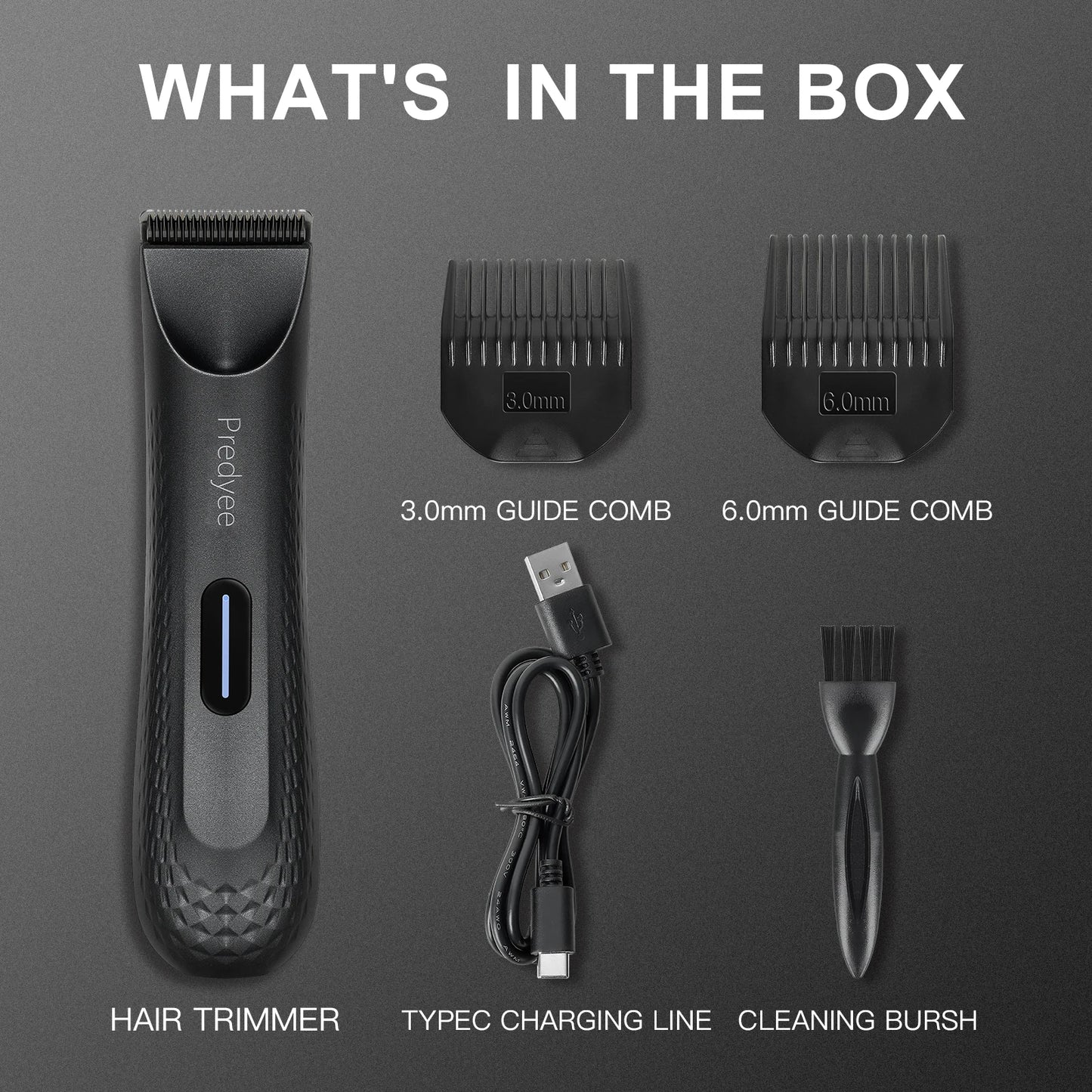 Electric Groin & Body Hair Trimmer for Men – Waterproof