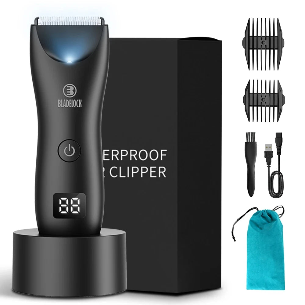 Standard Grooming & Haircut Kit – Pro Clippers, Trimmer, Razor, Comb & LED Mirror