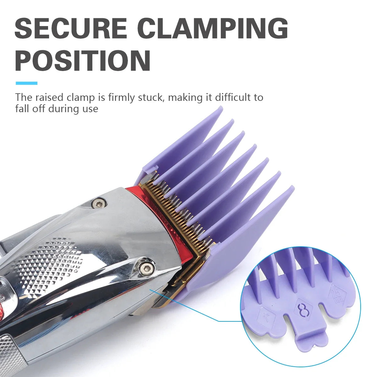 10Pcs Colorful Hair Clipper Guard Set