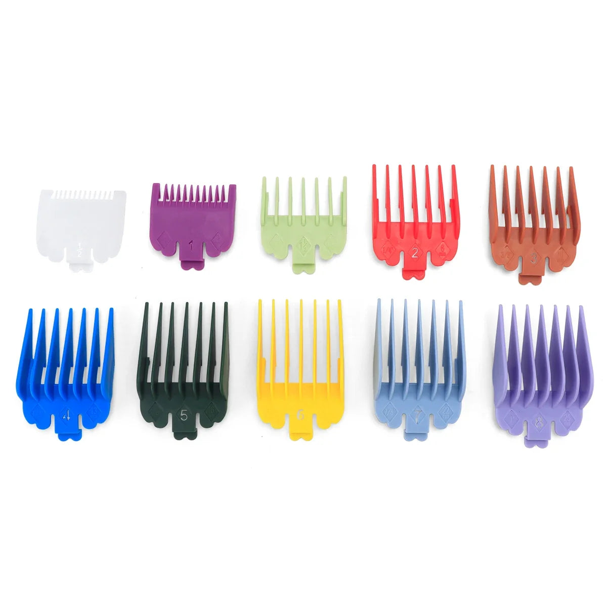 10Pcs Colorful Hair Clipper Guard Set