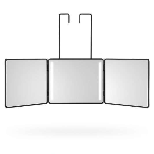 Rechargeable 3-Way LED Mirror | 360° Self Haircut
