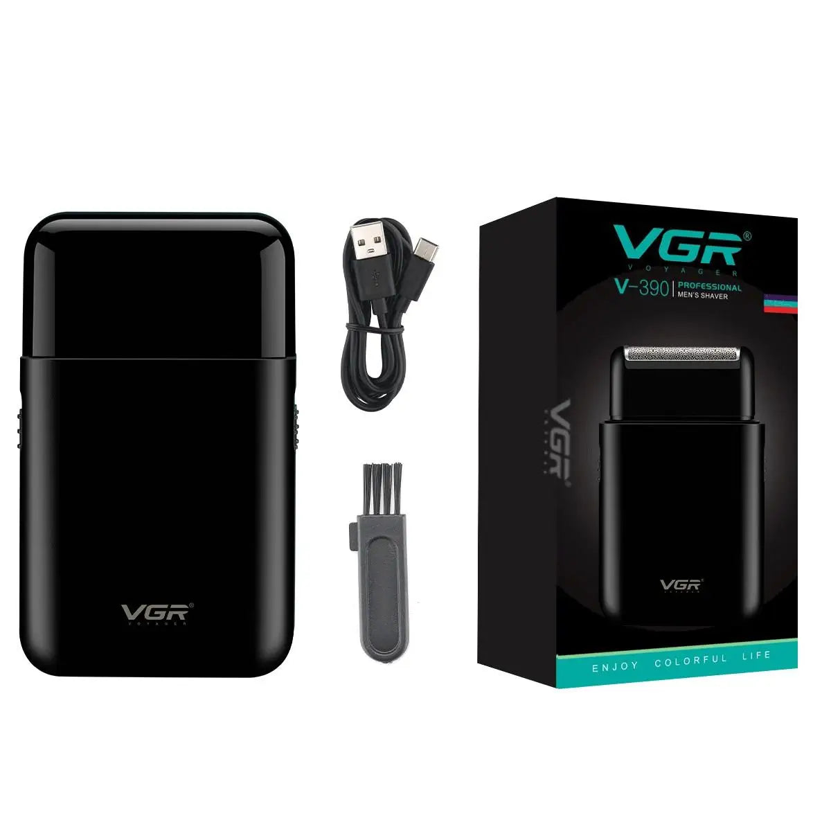 VGR 390 Mini Cordless Beard & Body Shaver for Men
