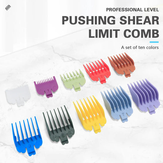 10Pcs Colorful Hair Clipper Guard Set